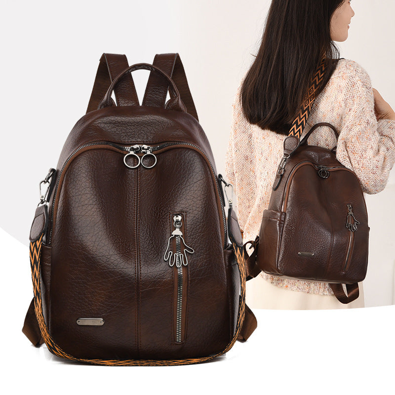 Lässiger Leder-Rucksack Karnz