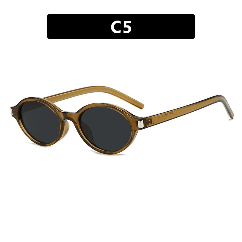 Damen elegante runde Sonnenbrille mit modernem Rahmen Karnz
