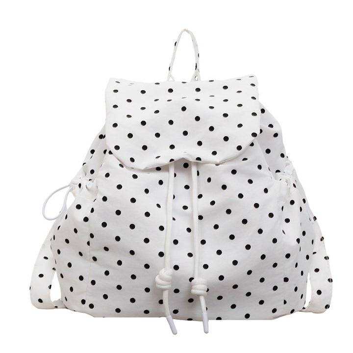 Süßer gepunkteter Drawstring-Rucksack