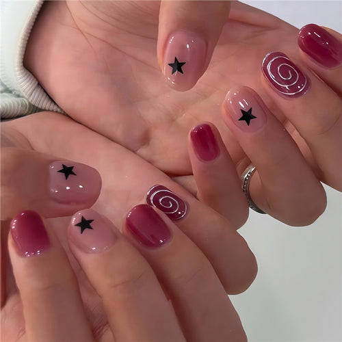 Künstlerische Ombre Nagelkunst Extensions Karnz
