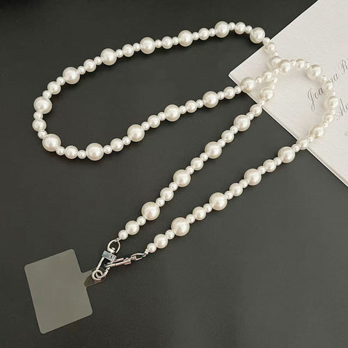 Damen elegante Perlenbesetzte Brillen Kette Karnz