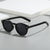 Damen modische Sonnenbrille mit transparentem Rahmen und gelben Gläsern Karnz