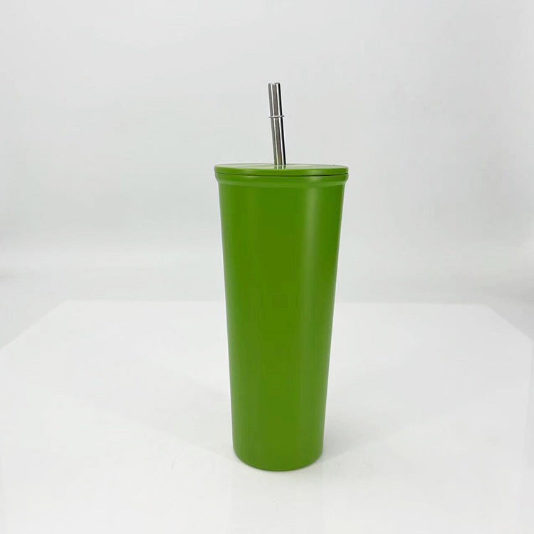 Damen Trinkbecher mit Edelstahl-Strohhalm Karnz