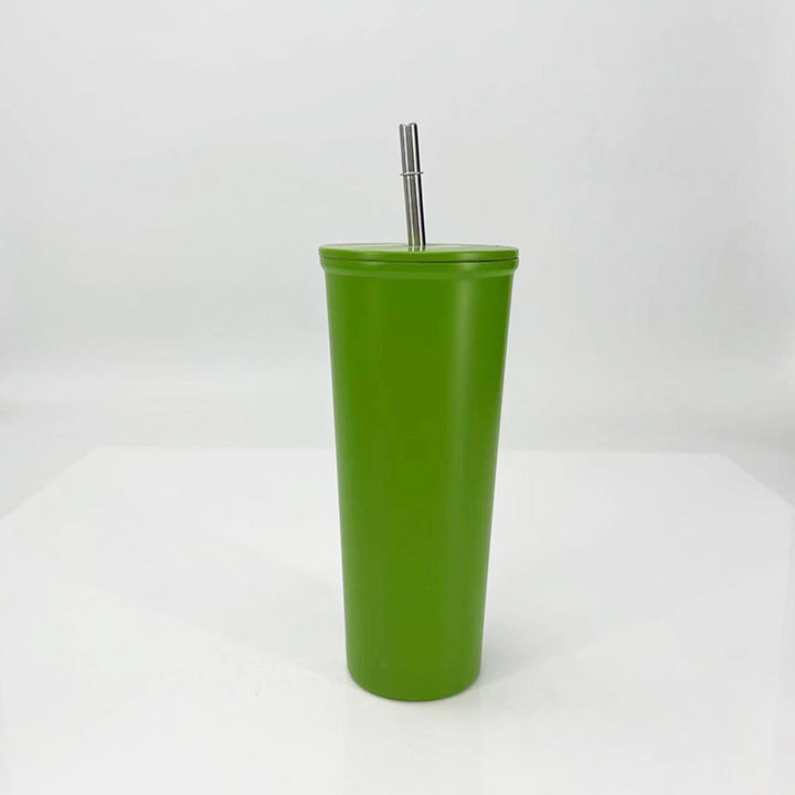 Damen Trinkbecher mit Edelstahl-Strohhalm Karnz