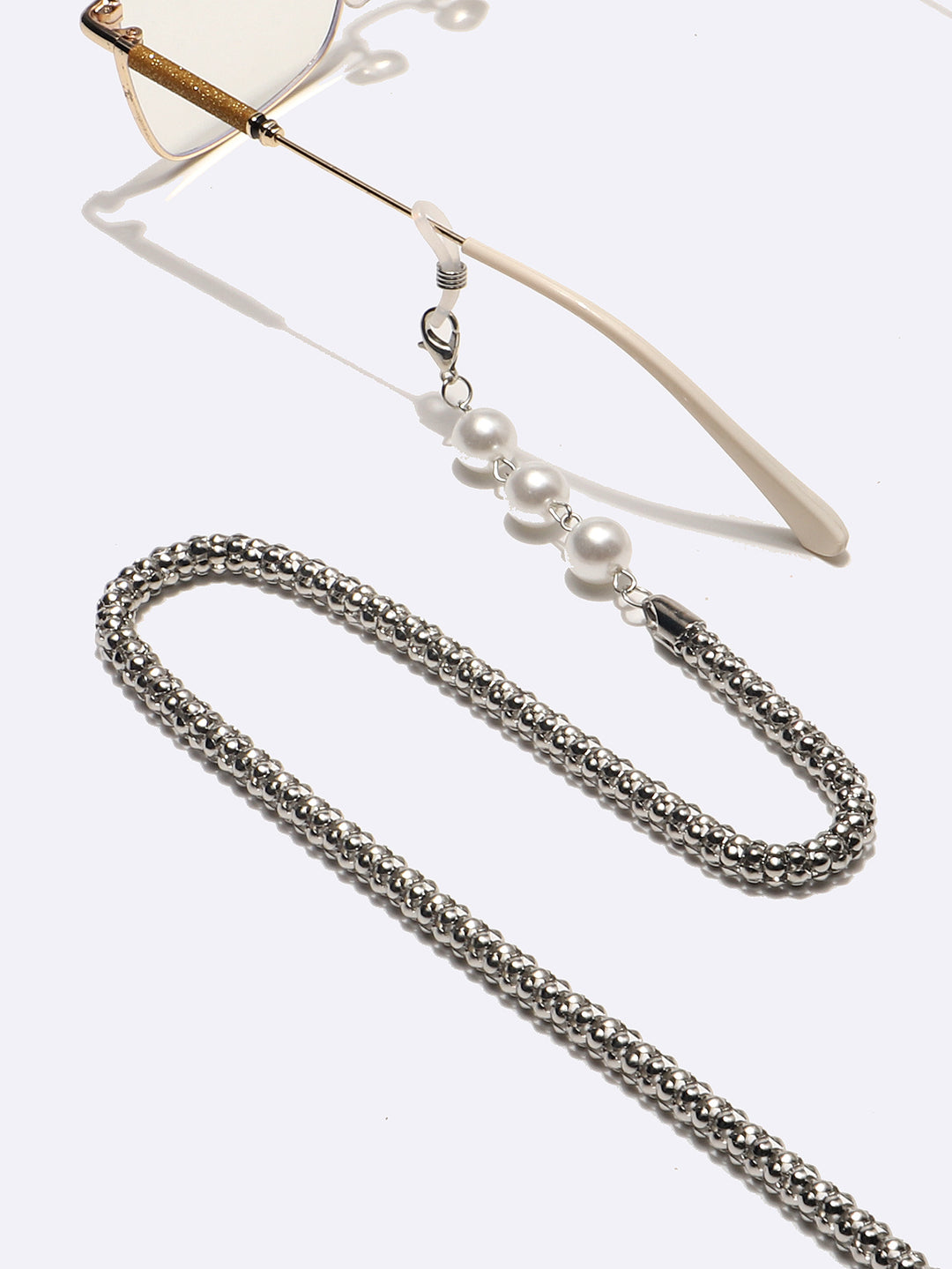 Elegante Perlenverzierte Brillekette Karnz