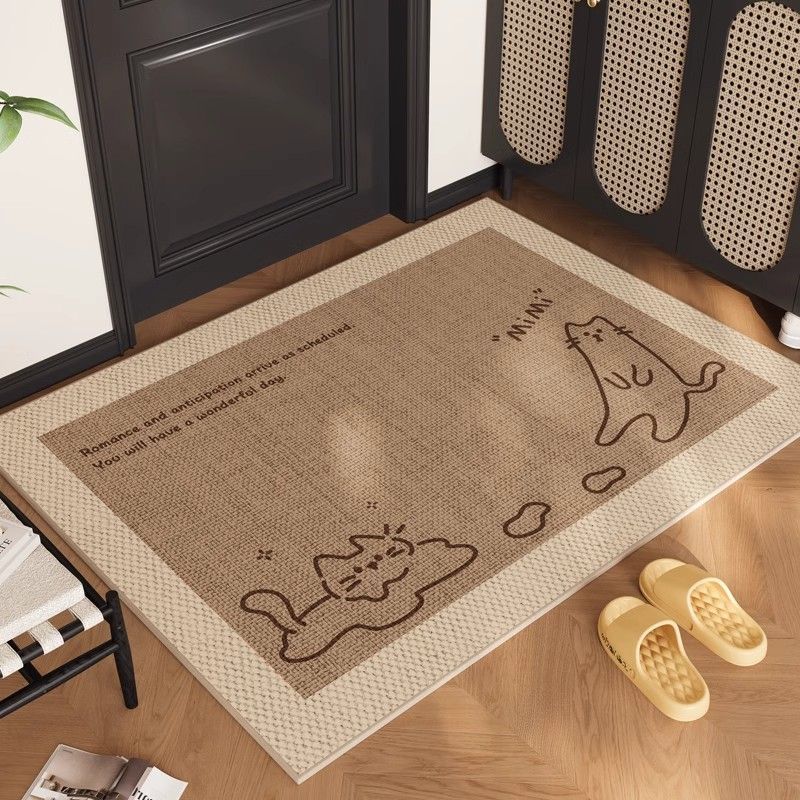 Adorable Katzen-Themen Willkommen Matte