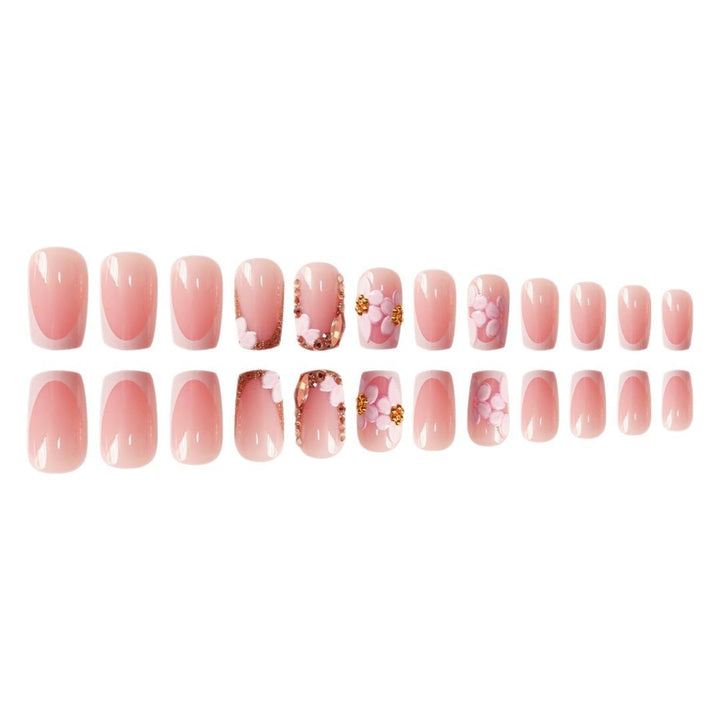 Chic Floral Press-On Nail Art Extensions Karnz