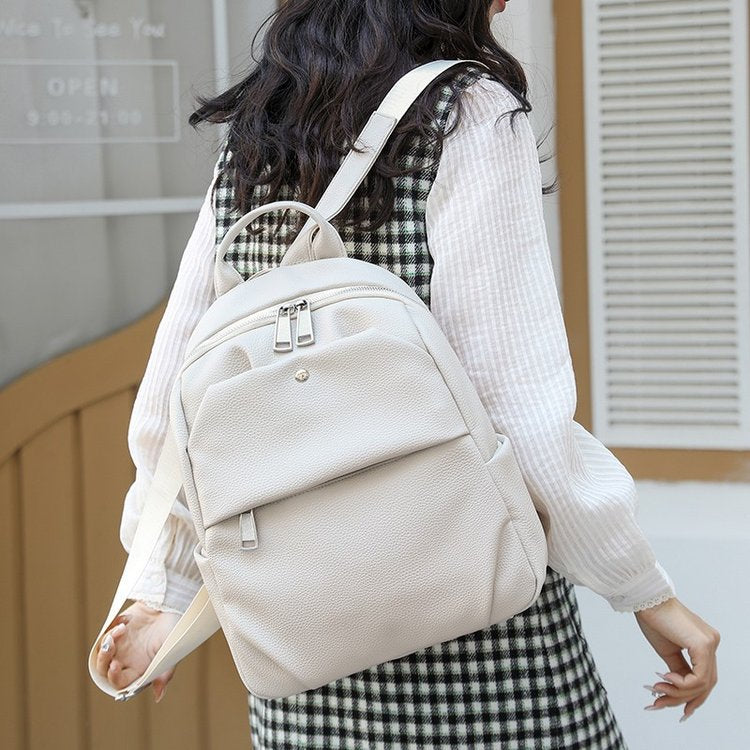 Premium Leder Laptop Rucksack Karnz