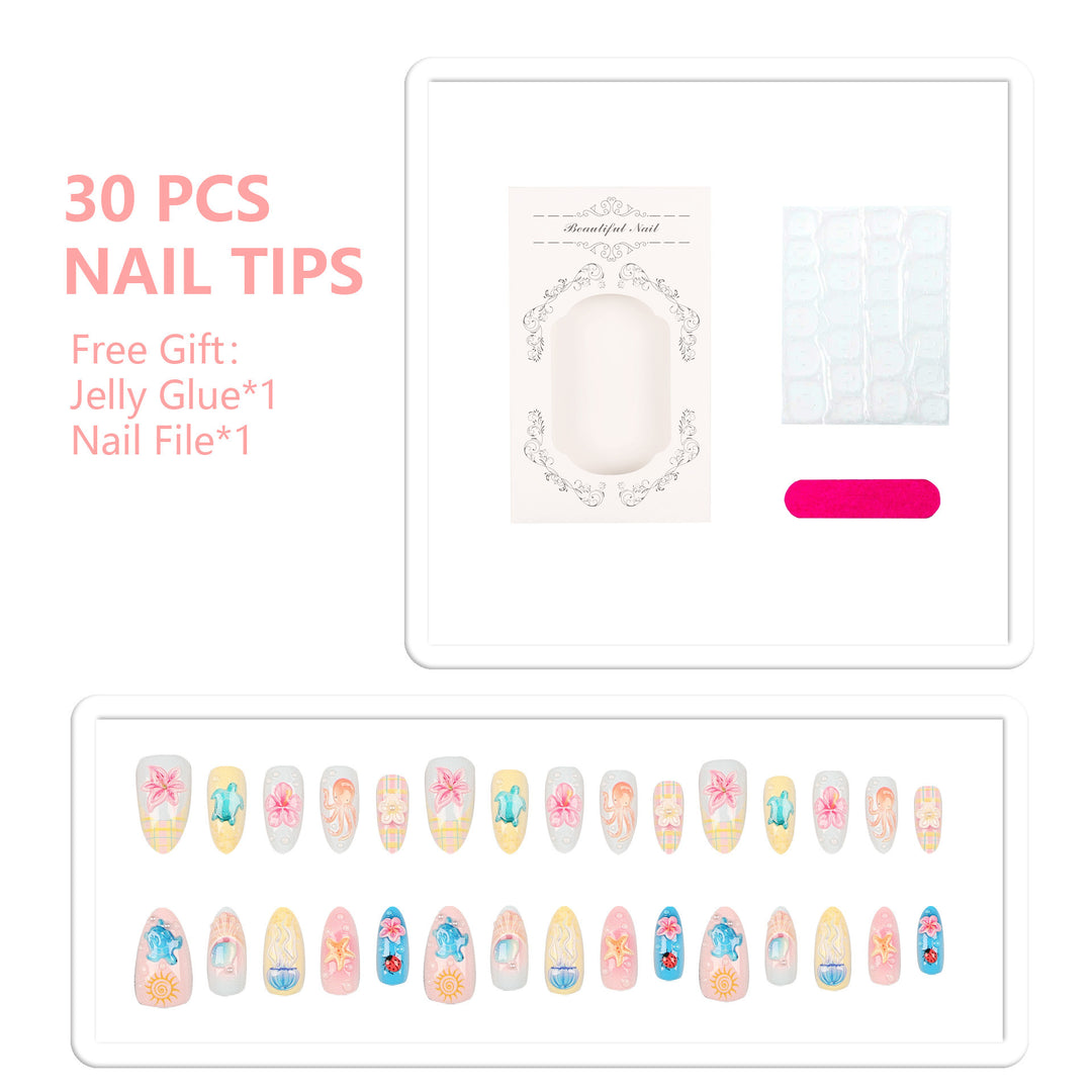 Themen Press-On Nagelkunst Set