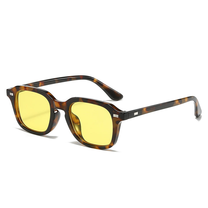 Retro-inspirierte quadratische Rahmen Sonnenbrille Karnz