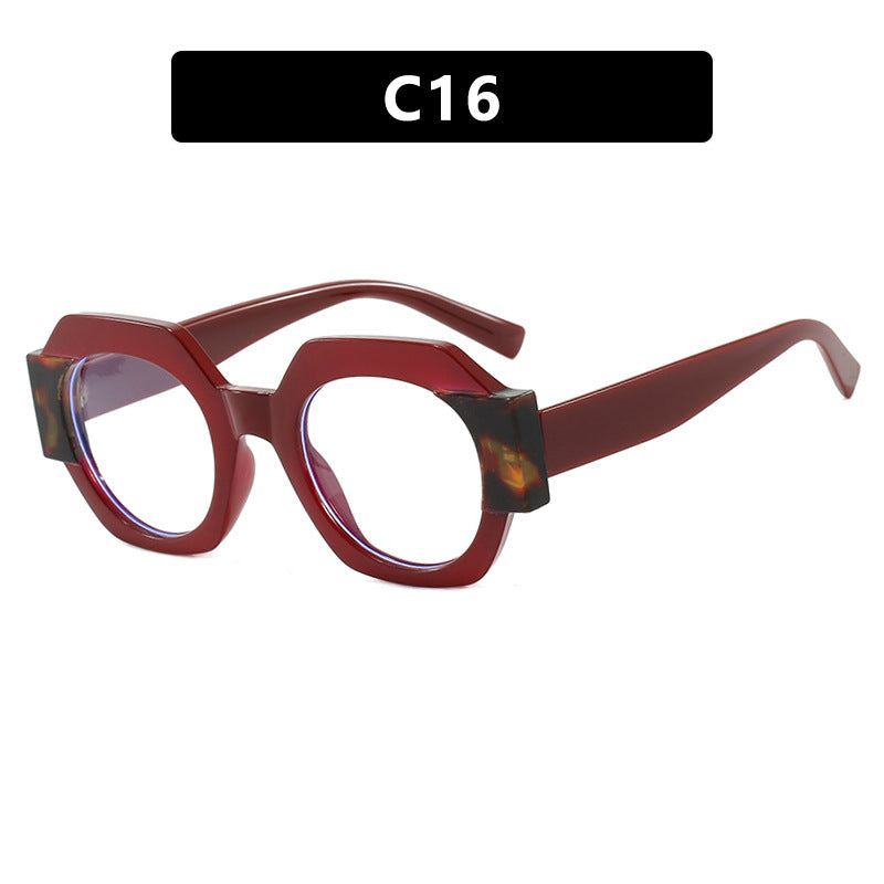 Damen trendige Sonnenbrille im hexagonalen Design Karnz
