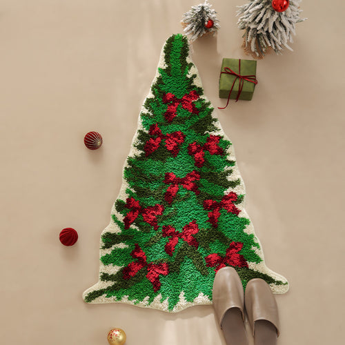 Weihnachtsbaumförmiger Dekorativer Tür- und Bodenteppich Karnz