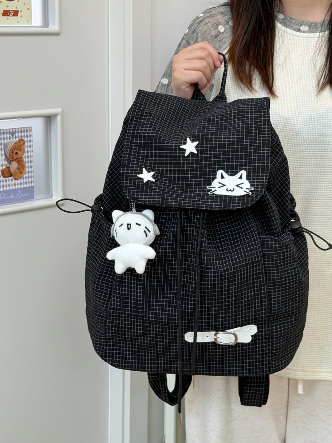 Lässiger Kordelzug-Rucksack Karnz