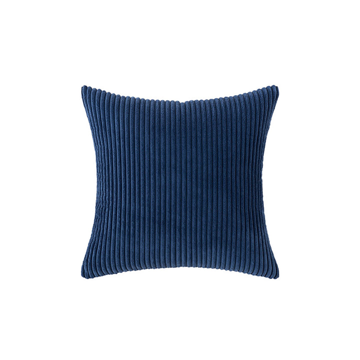 Corduroy Rippierter Quadratischer Akzentkissenbezug mit tiefem Kanaltextur und verdecktem Reißverschluss