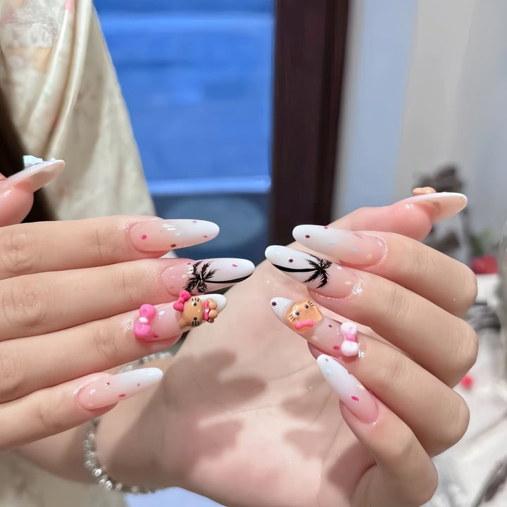 Glänzendes Ombré Press-On Nagelset