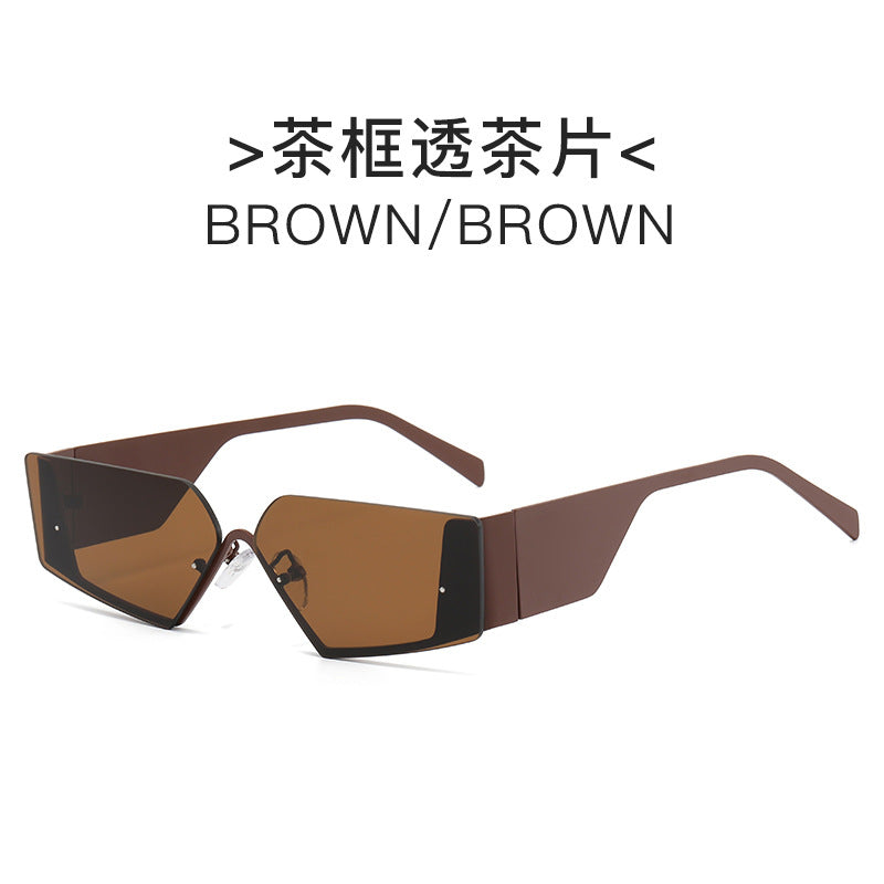 Damen exklusive geometrische Sonnenbrille Karnz