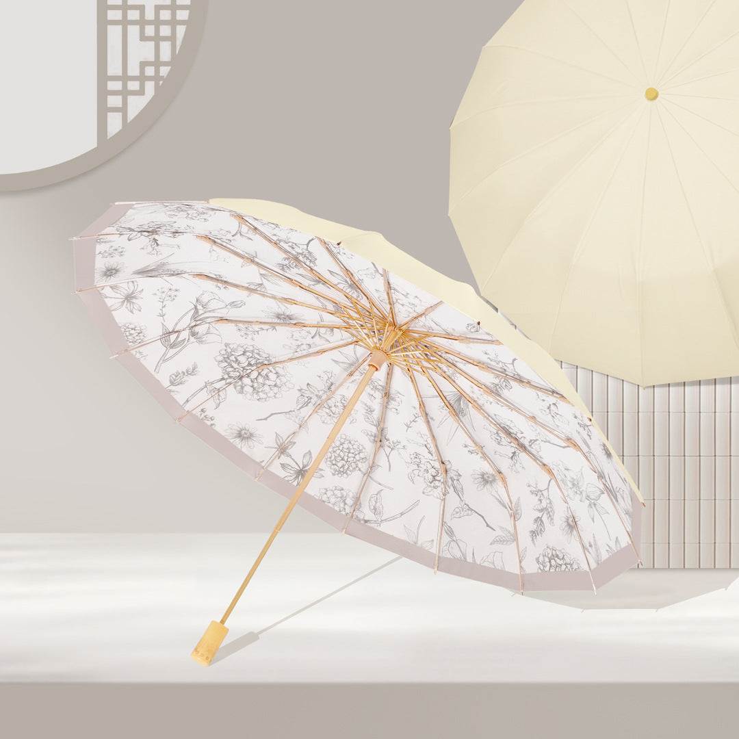 Damen dekorativer Sonnenschutzschirm mit verspieltem Tierdesign Karnz
