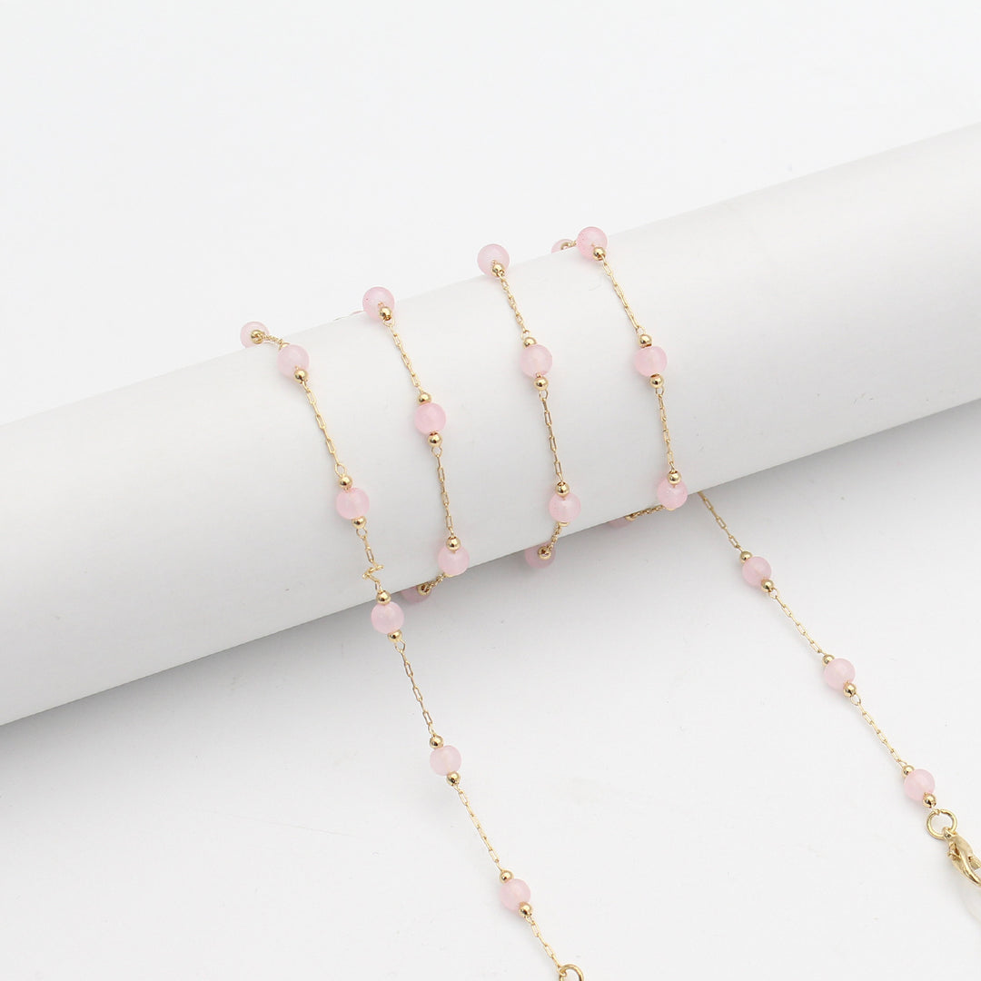 Elegante Perlen Brillenhalter Kette Karnz