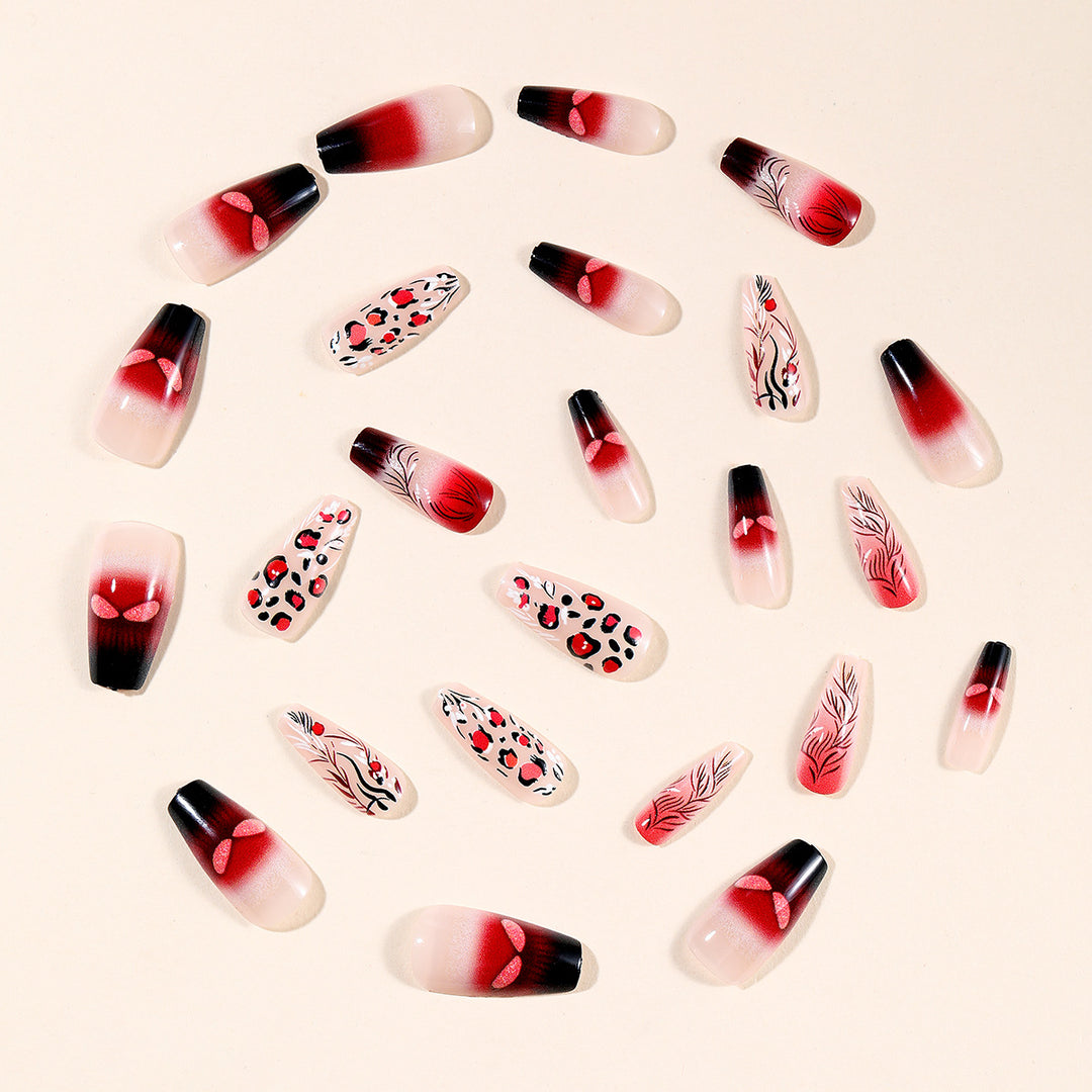 Künstlerische Lange Stiletto Nagelkunst Erweiterungen Karnz
