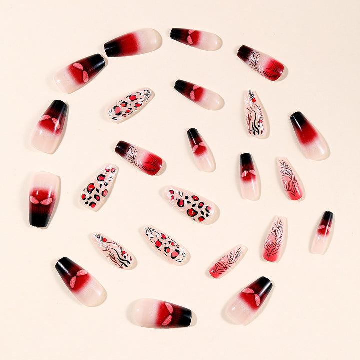 Künstlerische Lange Stiletto Nagelkunst Erweiterungen Karnz