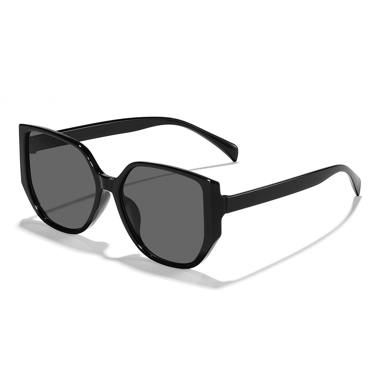 Damen modische quadratische Sonnenbrille mit breitem Rahmen und UV-Schutz Karnz
