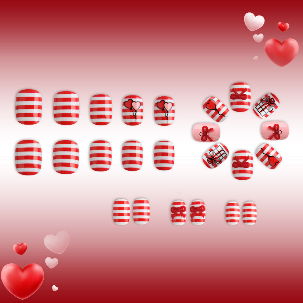 Festliches Herz- und Ballon-Nagelkunst-Set Karnz