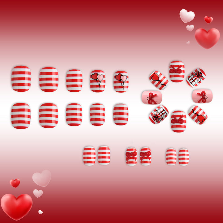 Festliches Herz- und Ballon-Nagelkunst-Set Karnz