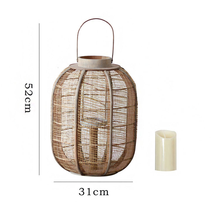 Dekorative Rattan-Lampe Karnz