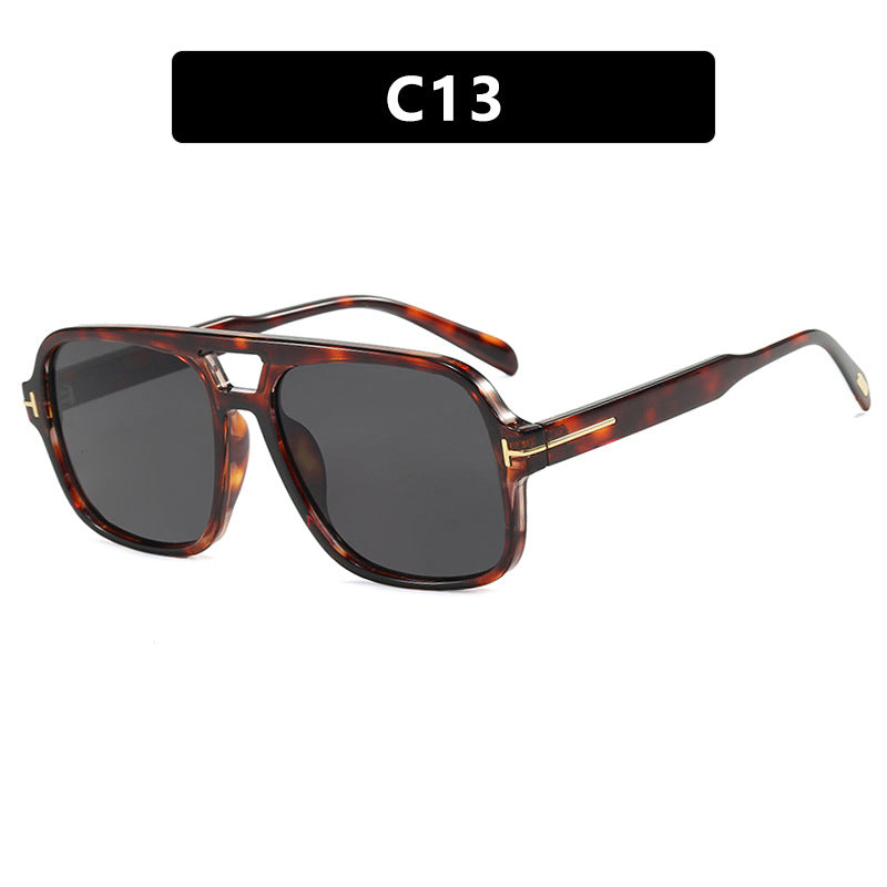 Damen trendige Sonnenbrille mit quadratischem Rahmen und polarisierenden gelben Gläsern Karnz