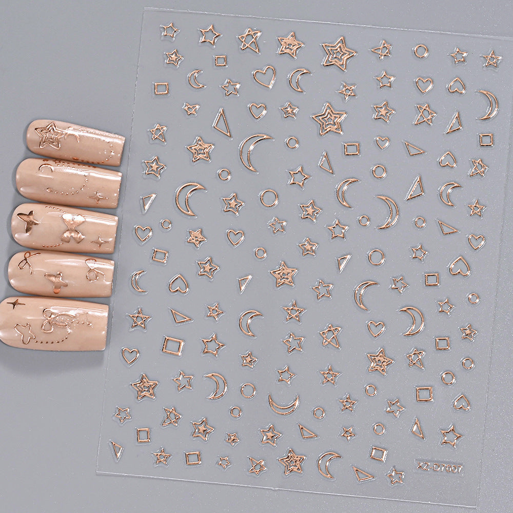 Floral Decorative Nail Art Aufkleber