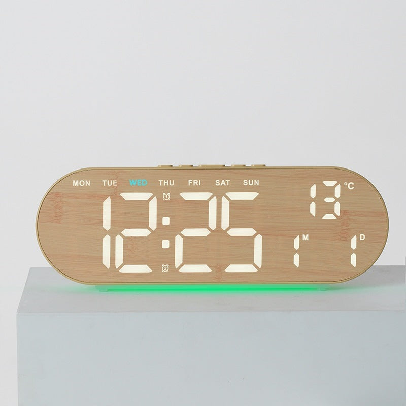 Digitaler Wecker mit Multifunktionalem Led-Display und Integrierter Thermometerfunktion Karnz