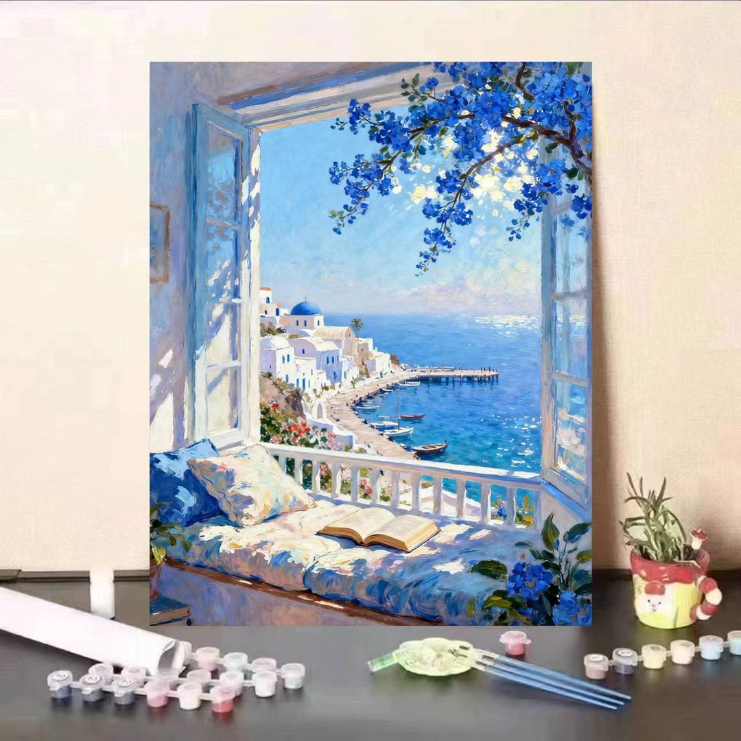 Scenic Coastal View Malen nach Zahlen Kunstset Karnz