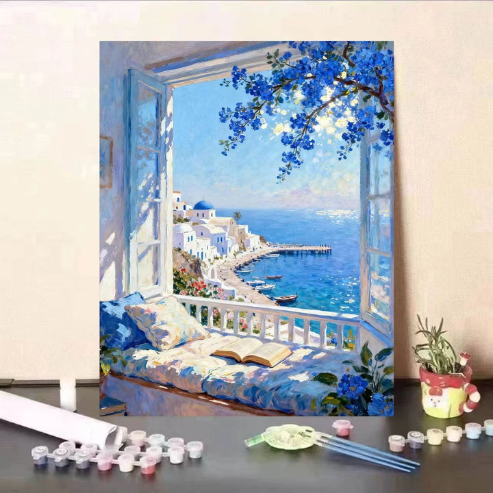 Scenic Coastal View Malen nach Zahlen Kunstset Karnz