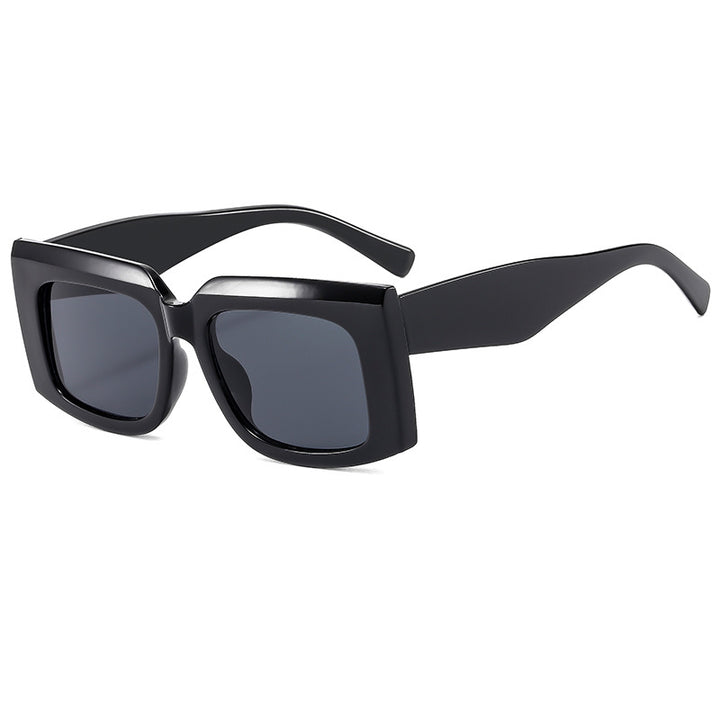 Damen Modische Sonnenbrille mit markantem quadratischem Rahmen und UV-Schutz Karnz