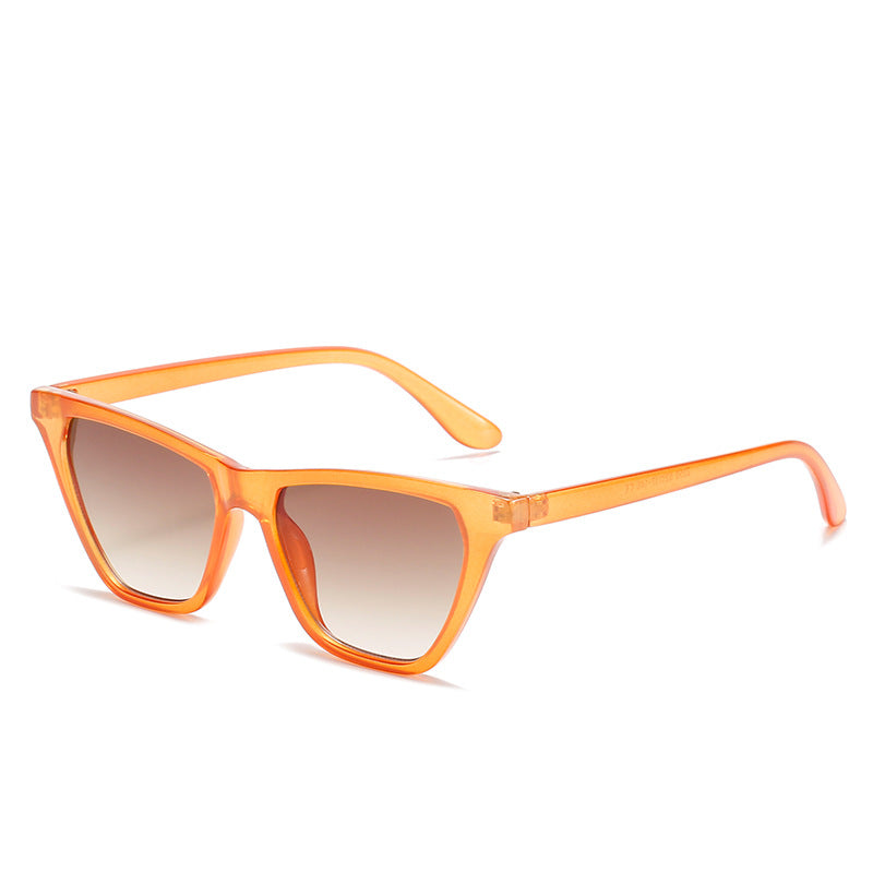 Damen Cat-Eye Sonnenbrille mit innovativem transparentem Rahmen Karnz