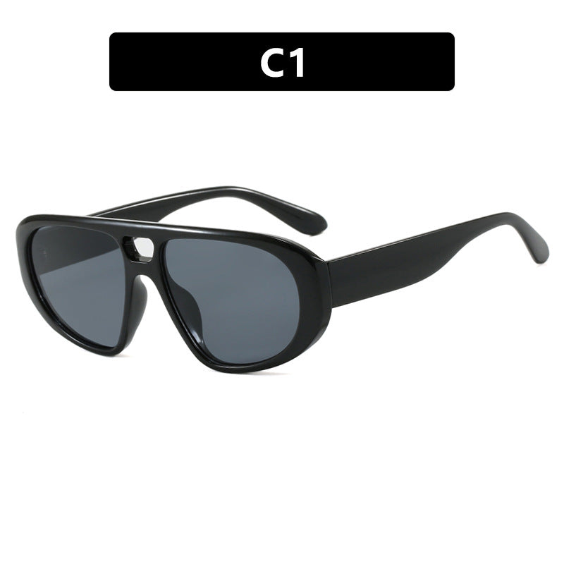 Damen sportliche Sonnenbrille mit breitem strapazierfähigem Rahmen und polarisierten Gläsern Karnz