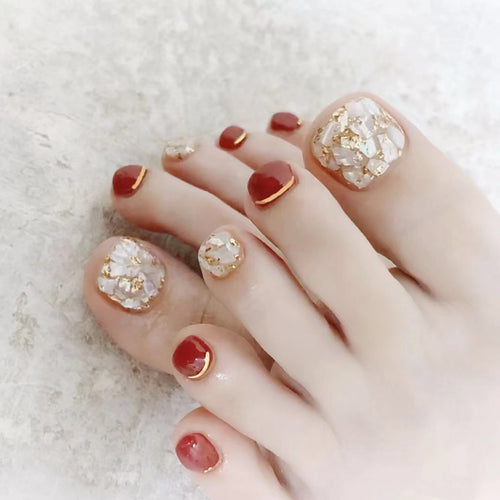 Dekoratives Nagelkunst Pediküre Set Karnz