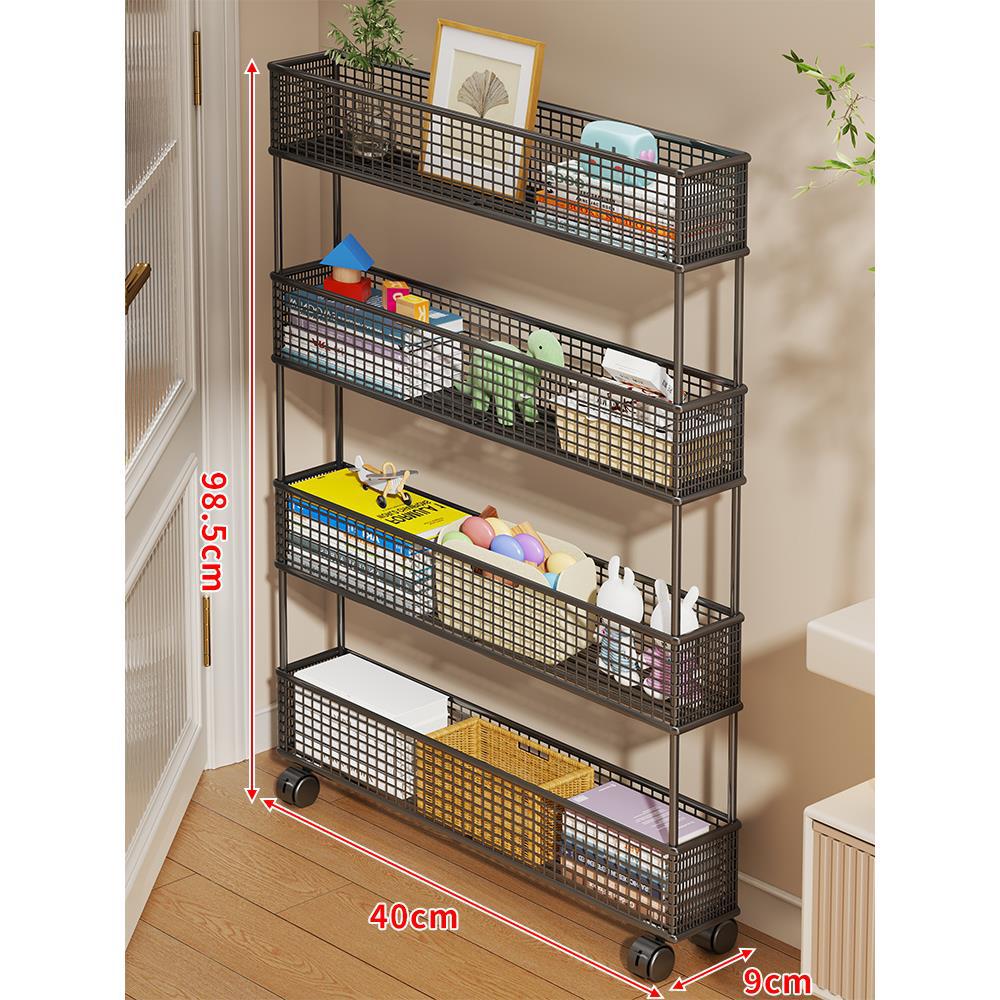 Slim Vertikaler Netzkorb Organizer Regalsystem für enge Räume