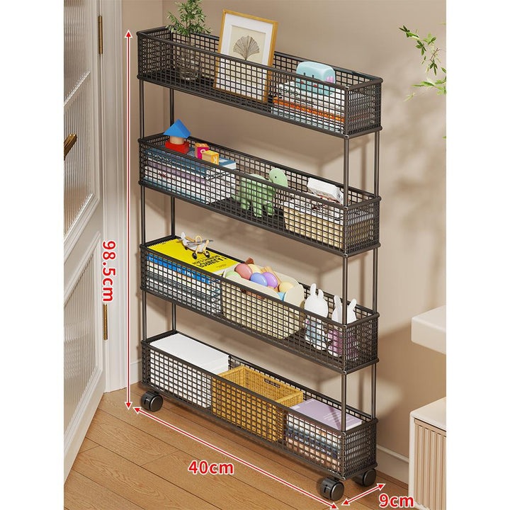 Slim Vertikaler Netzkorb Organizer Regalsystem für enge Räume