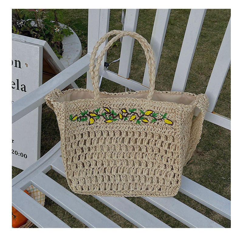 Damen handgefertigte Jute Tasche Karnz