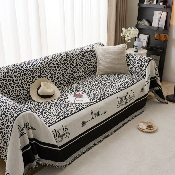 Künstlerischer Leopardenmuster Sofa-Wurfdecke