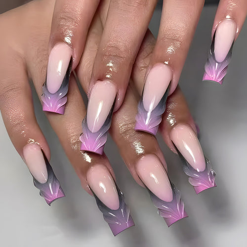 Elegante Lange Stiletto-Nagel Kunstverlängerungen Karnz