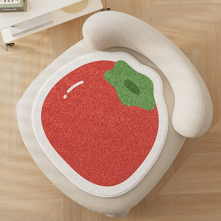 Acorn-Shaped Plush Chair Seat Cushion Pad with High-Pile Tufted Surface