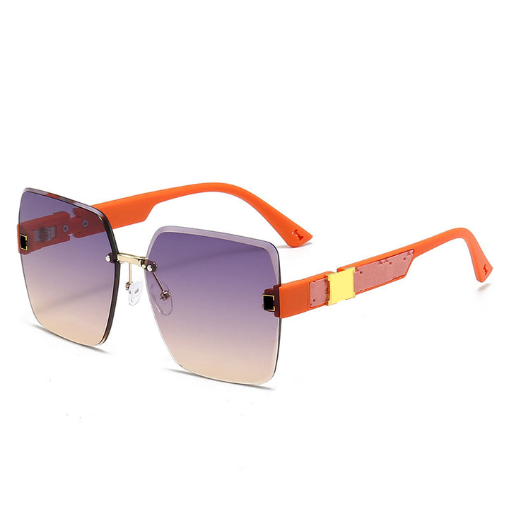 Oversized Gradient Shield Sonnenbrille