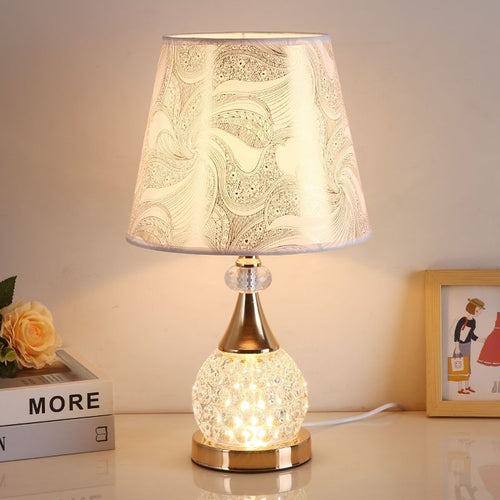 Stylische Kristall-Tischlampe