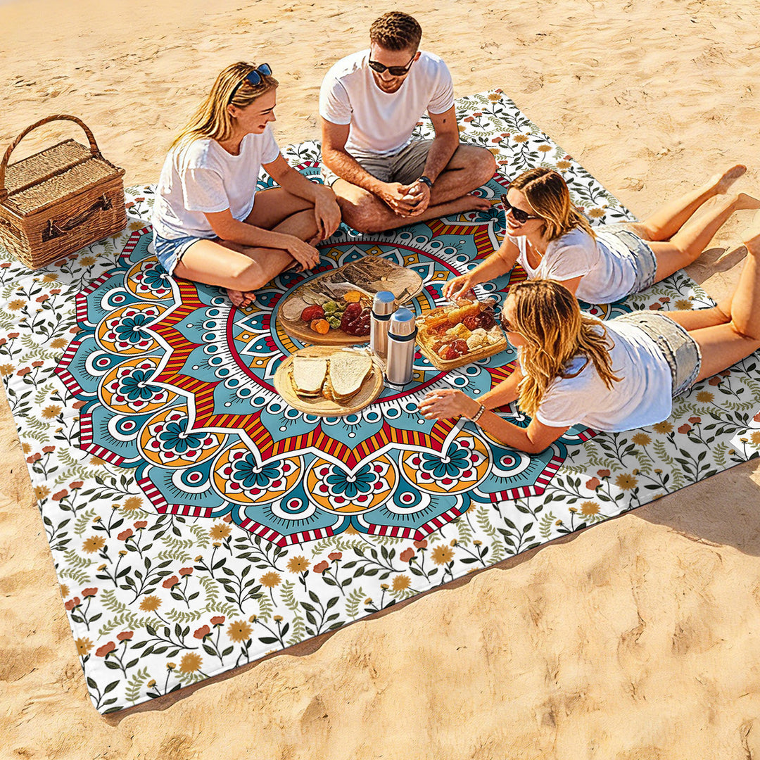 Mandala Design Strandmatte Karnz