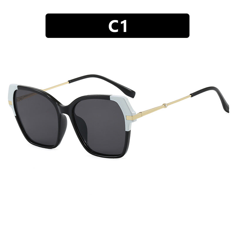 Damen quadratische Sonnenbrille mit elegantem Metallrahmen und schützendem UV-Filter Karnz