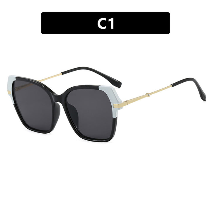 Damen quadratische Sonnenbrille mit elegantem Metallrahmen und schützendem UV-Filter Karnz