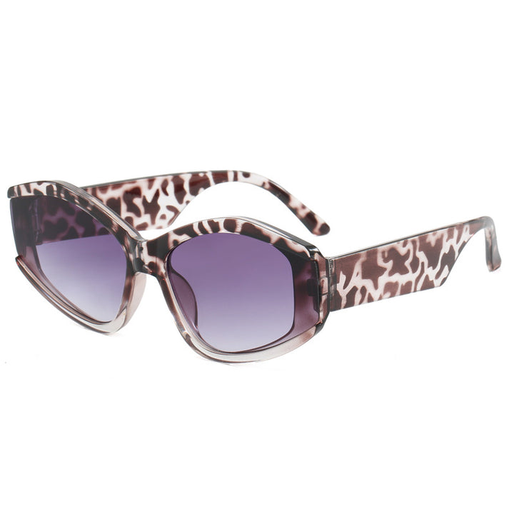 Damen modische Sonnenbrille mit markantem, futuristischem Design Karnz