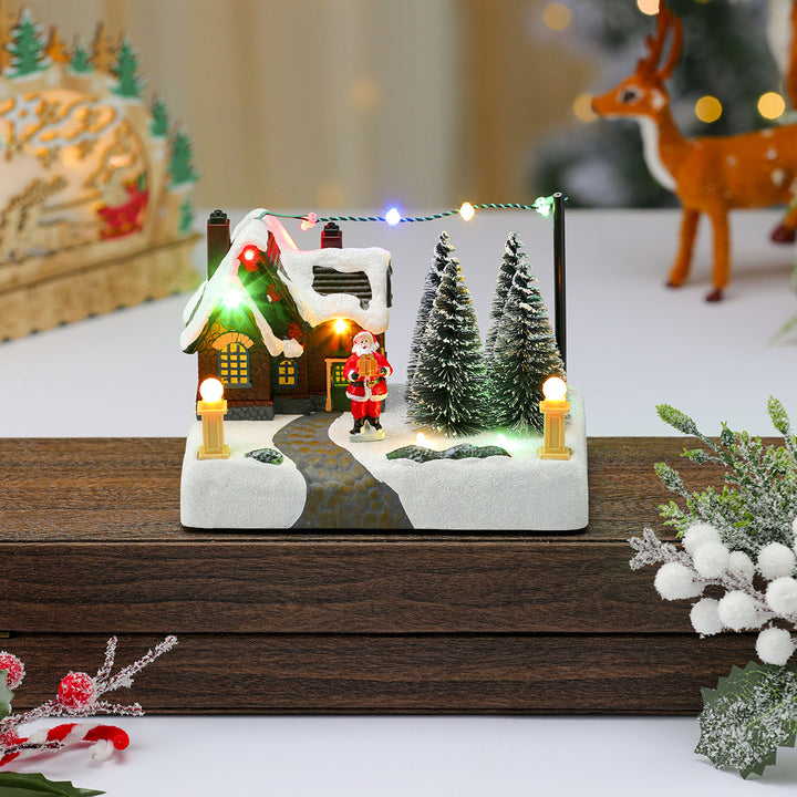 LED Beleuchtete Weihnachts Cottage Dekoration Karnz